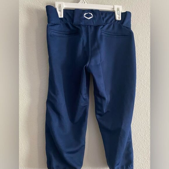 NWT EvoShield Girls' Mid Rise Navy Fastpitch Pants Softball Uniform Youth Medium - Picture 4 of 4